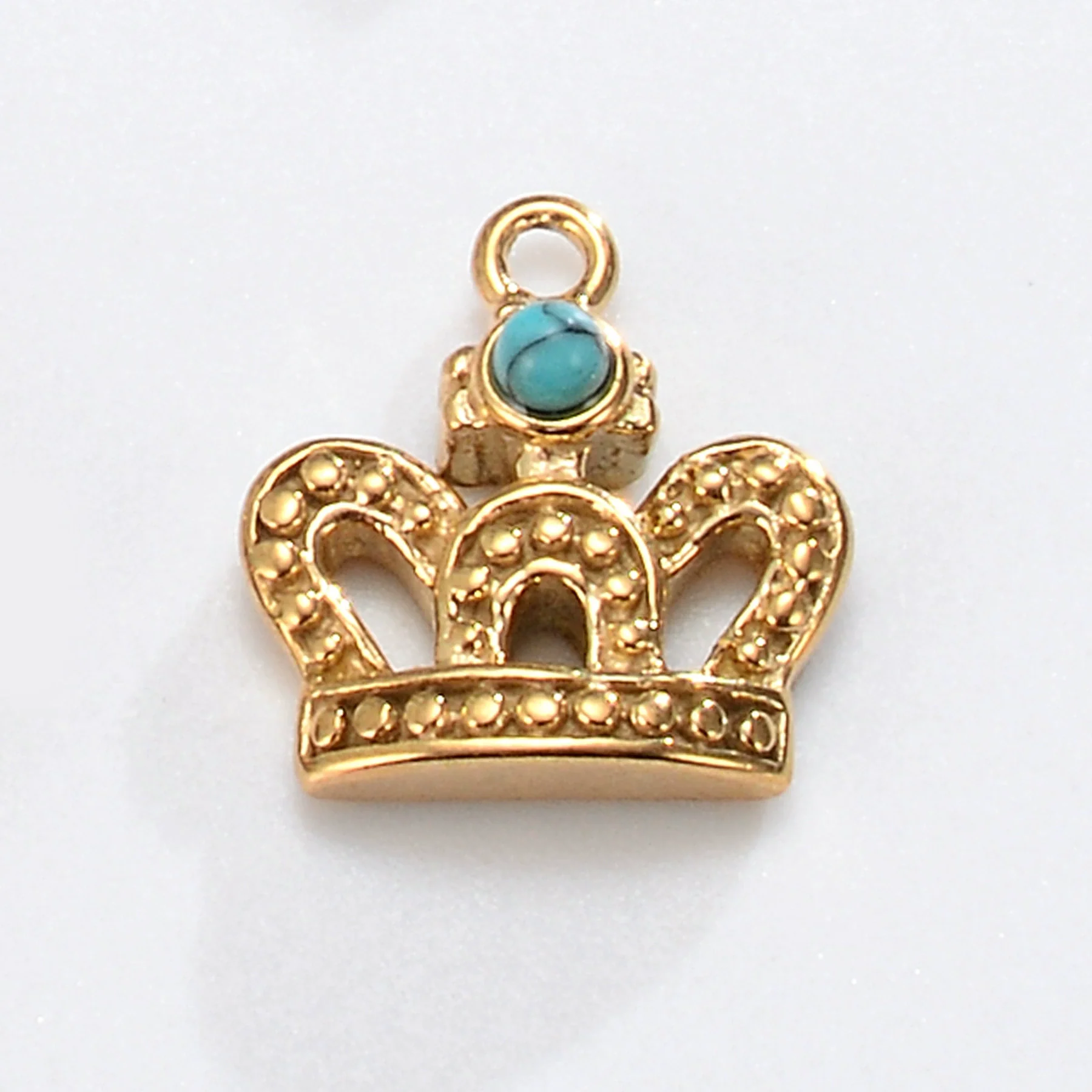 Accessories Crown Moon Love Oval Style Inlaid Natural Stone Titanium Steel Electroplating - Image 9
