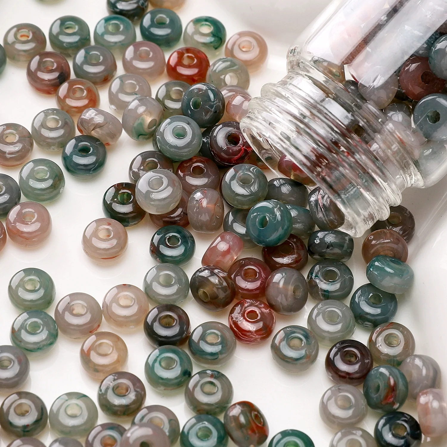 Acrylic Flat Bead Jewelry Accessories For Diy Handmade Beaded Bracelet - Image 13