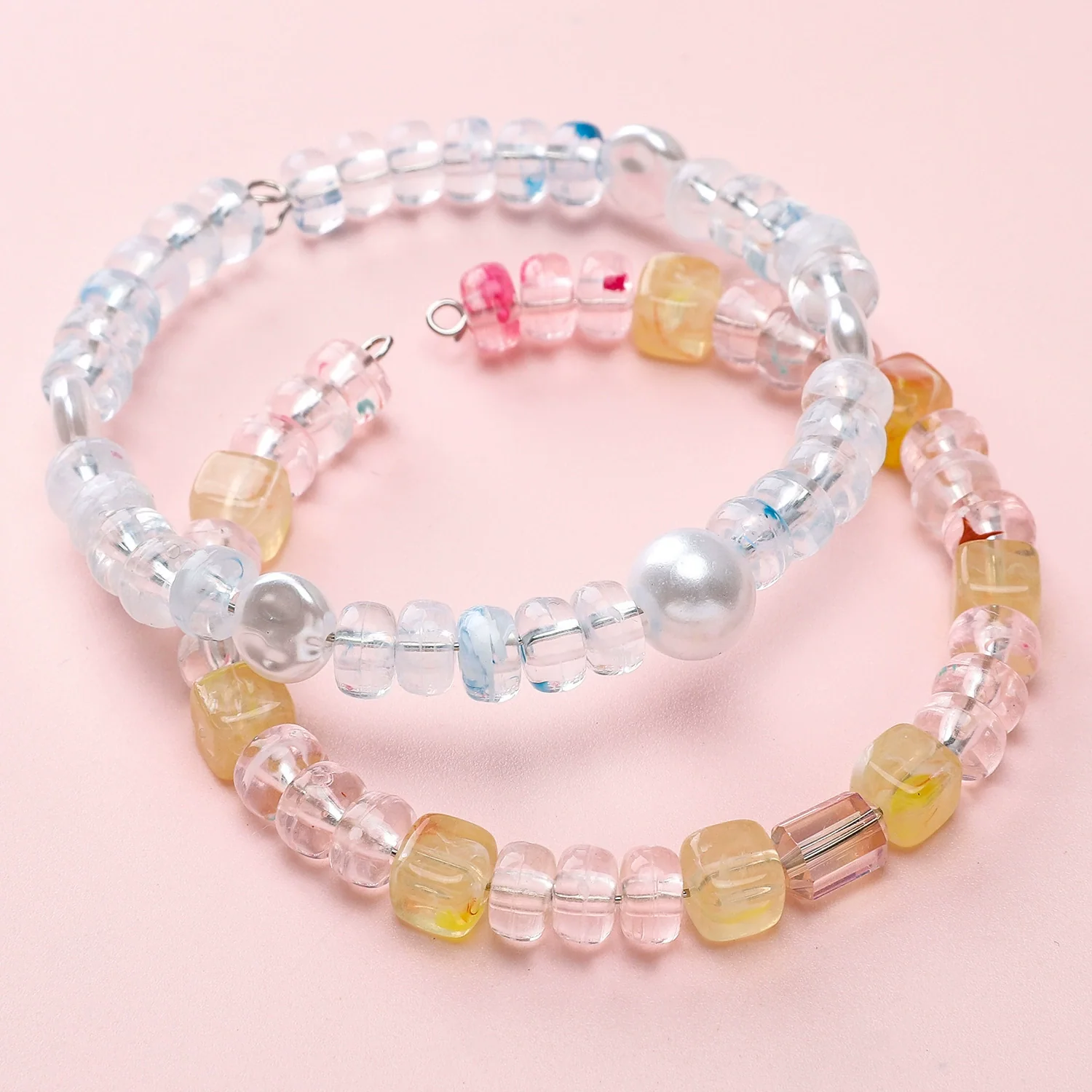 Acrylic Flat Bead Jewelry Accessories For Diy Handmade Beaded Bracelet - Image 3
