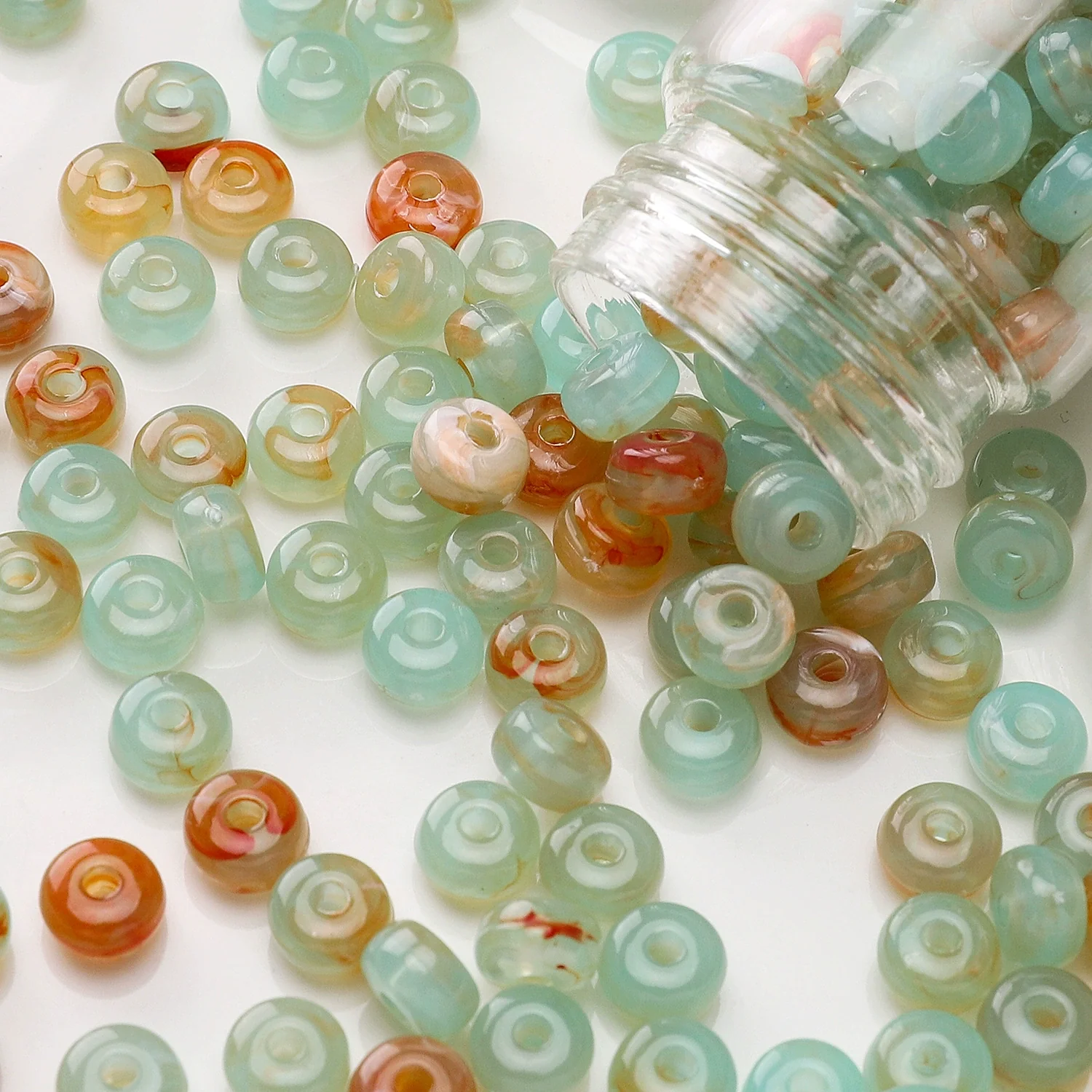 Acrylic Flat Bead Jewelry Accessories For Diy Handmade Beaded Bracelet - Image 8