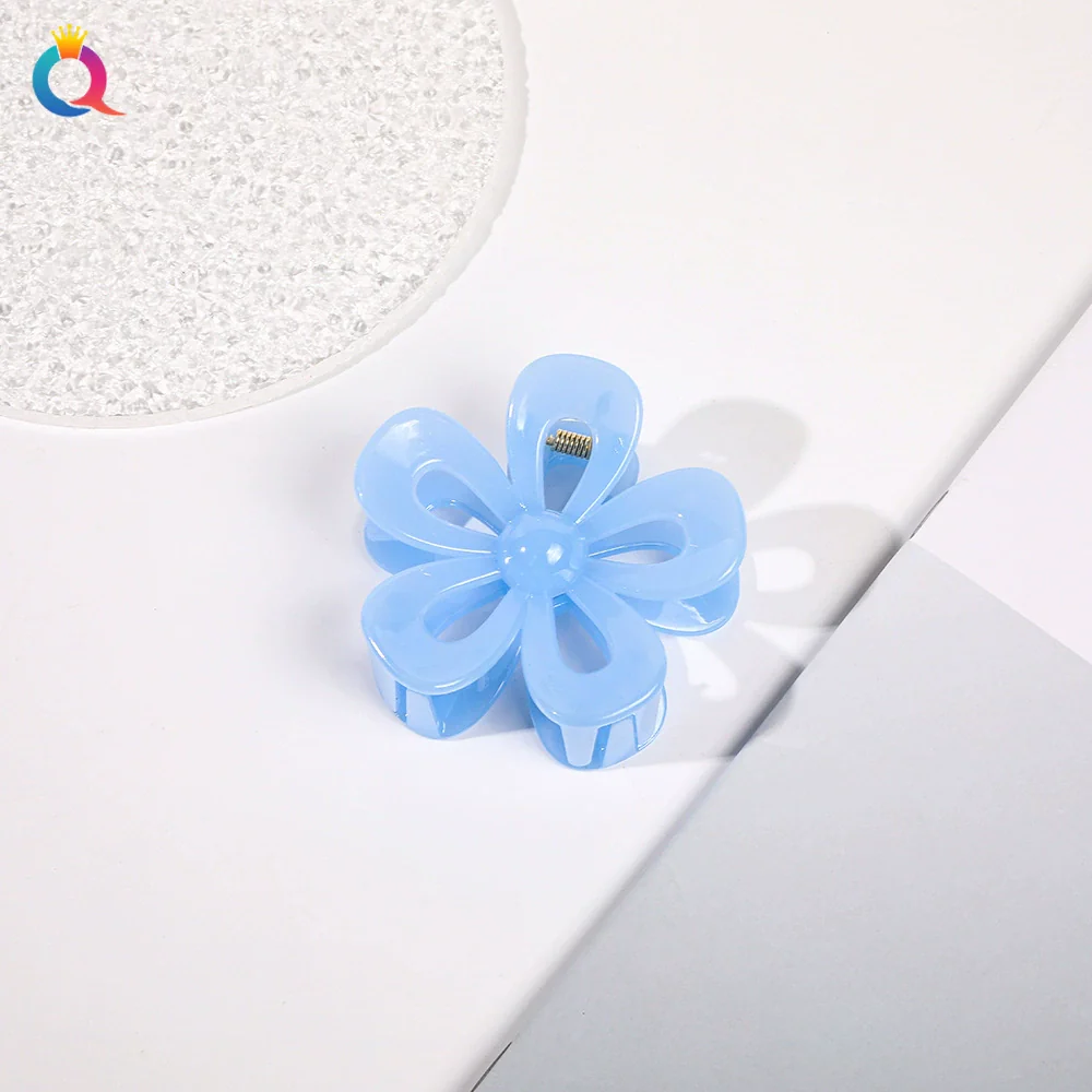 Acrylic Handmade Square Hair Grip Ball Head Shark Clip Women's Hair Accessories - Image 10