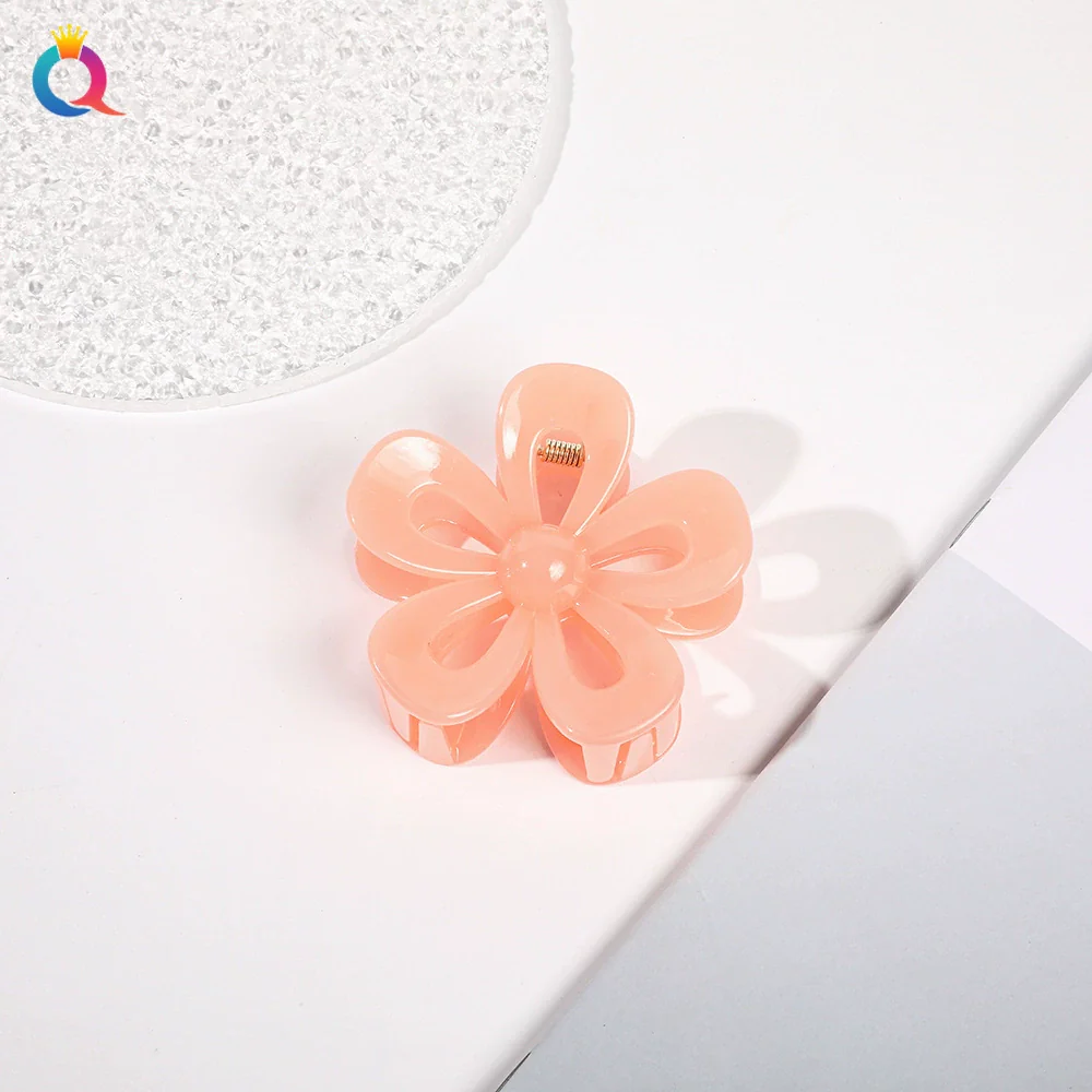 Acrylic Handmade Square Hair Grip Ball Head Shark Clip Women's Hair Accessories - Image 11