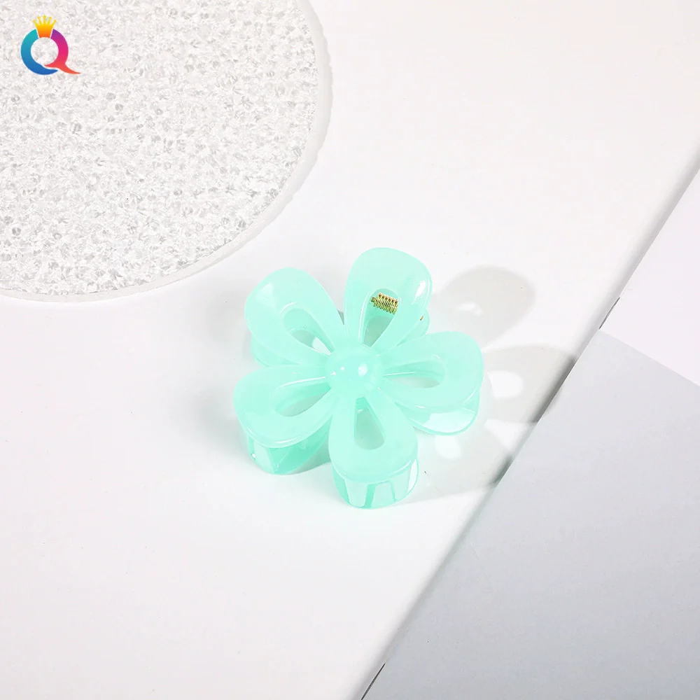 Acrylic Handmade Square Hair Grip Ball Head Shark Clip Women's Hair Accessories - Image 12