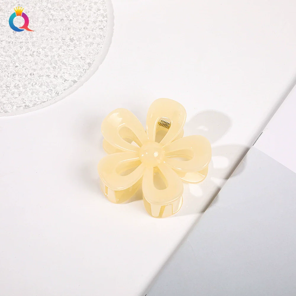Acrylic Handmade Square Hair Grip Ball Head Shark Clip Women's Hair Accessories - Image 13