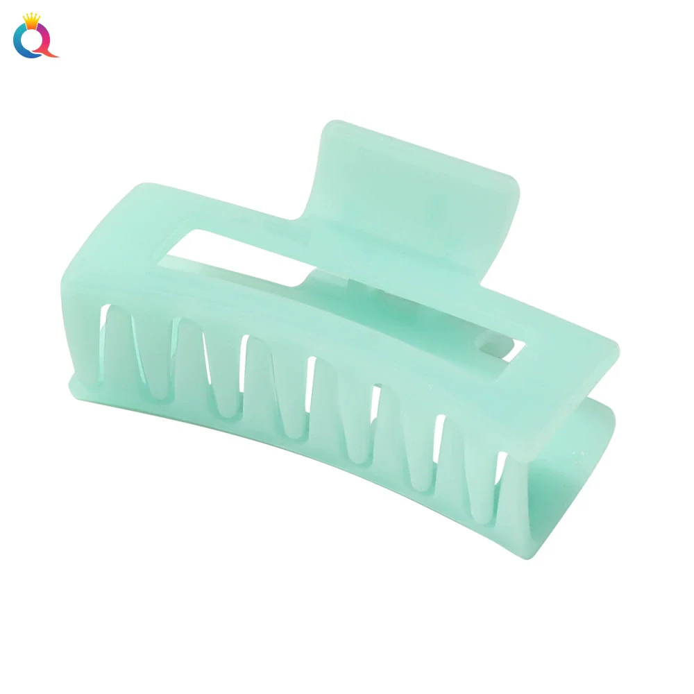 Acrylic Handmade Square Hair Grip Ball Head Shark Clip Women's Hair Accessories - Image 5