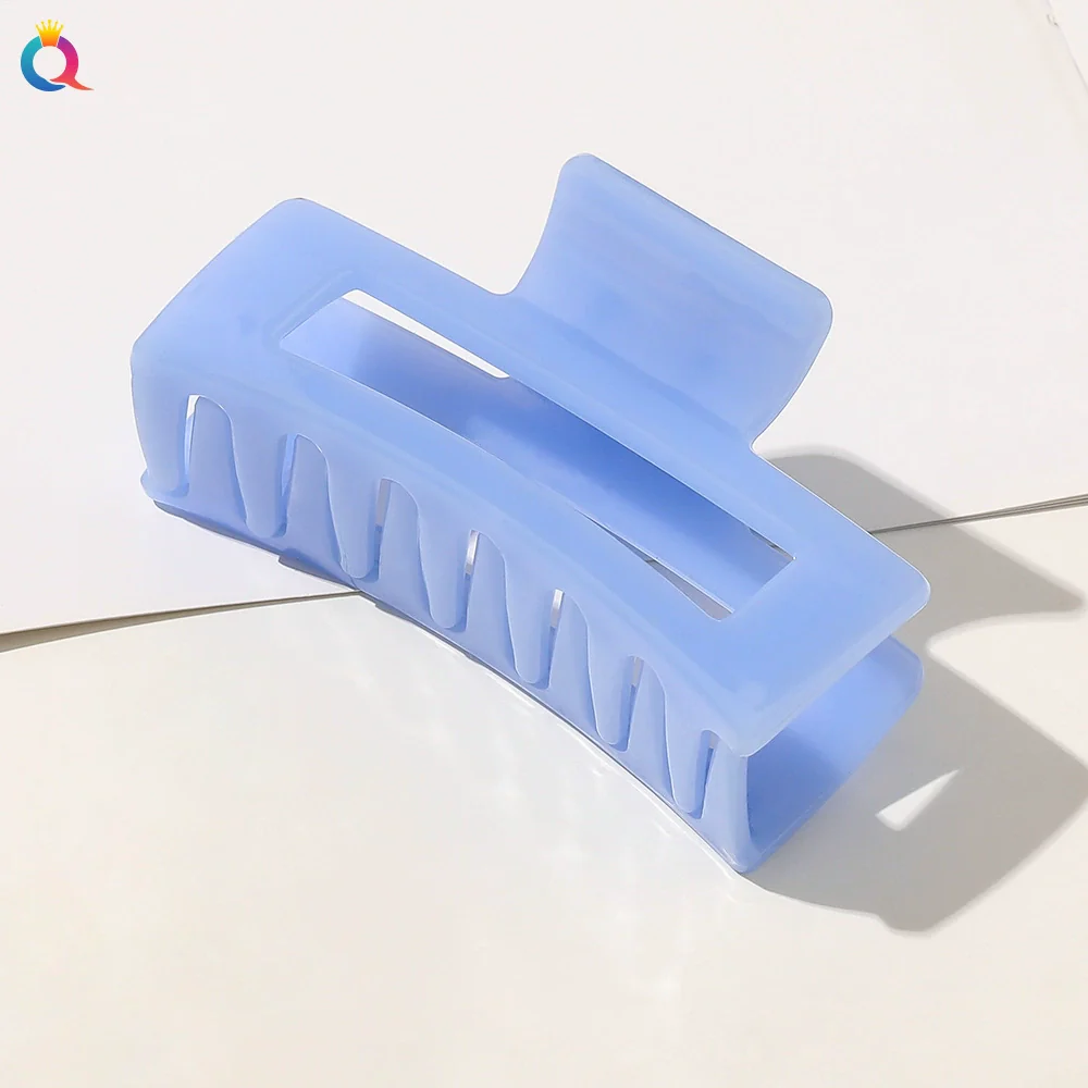 Acrylic Handmade Square Hair Grip Ball Head Shark Clip Women's Hair Accessories - Image 8