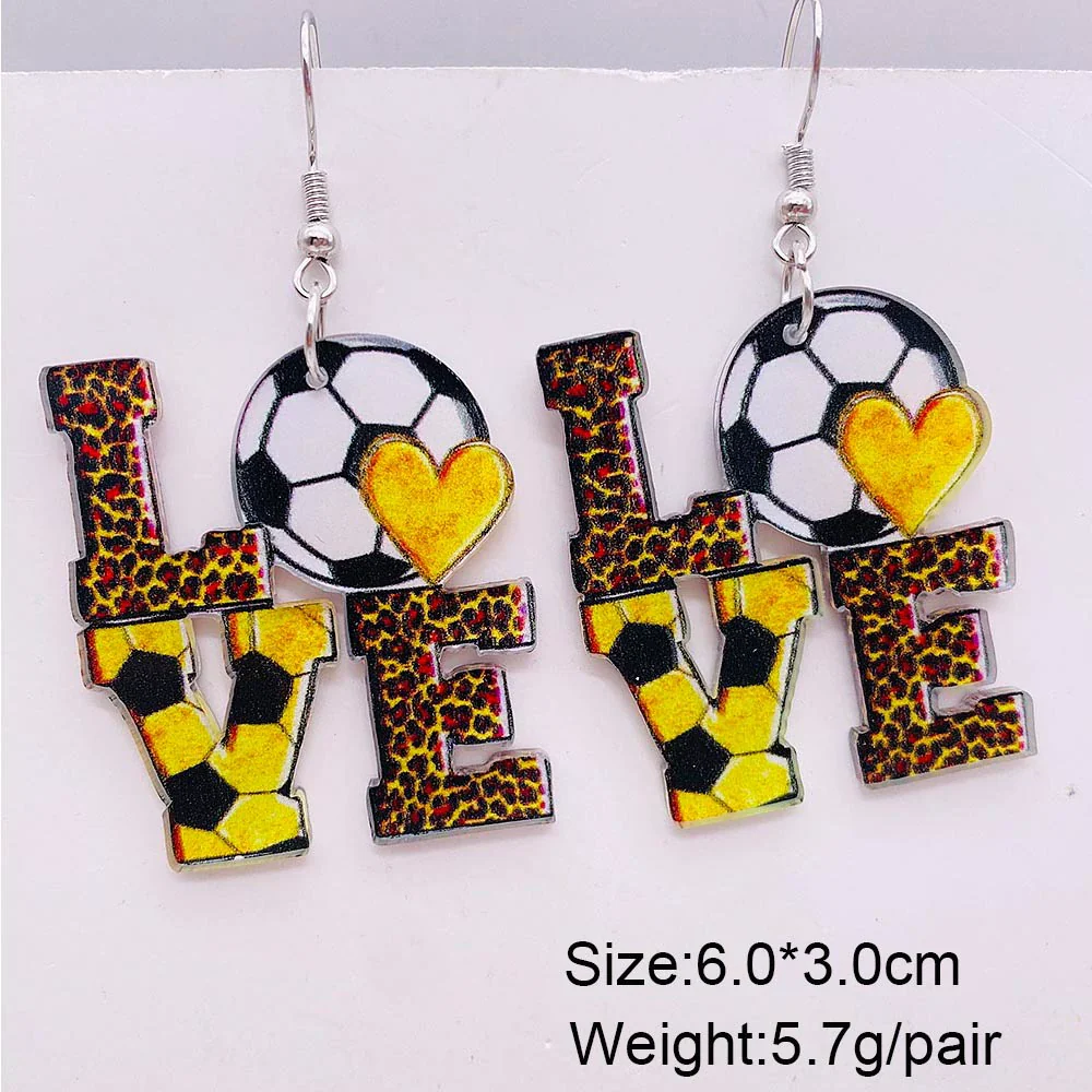 Acrylic Handmade Ushaped Leopard Print Geometric Women's Earrings - Image 7
