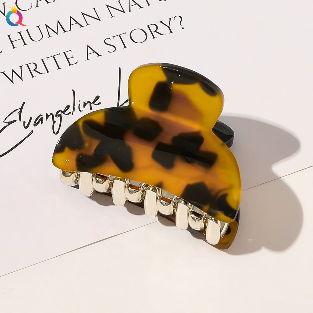 Acrylic Handmade Women's Solid Color Hair Clip - Image 19
