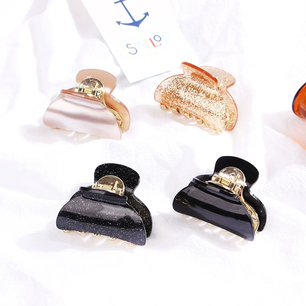 Acrylic Handmade Women's Solid Color Hair Clip - Image 2