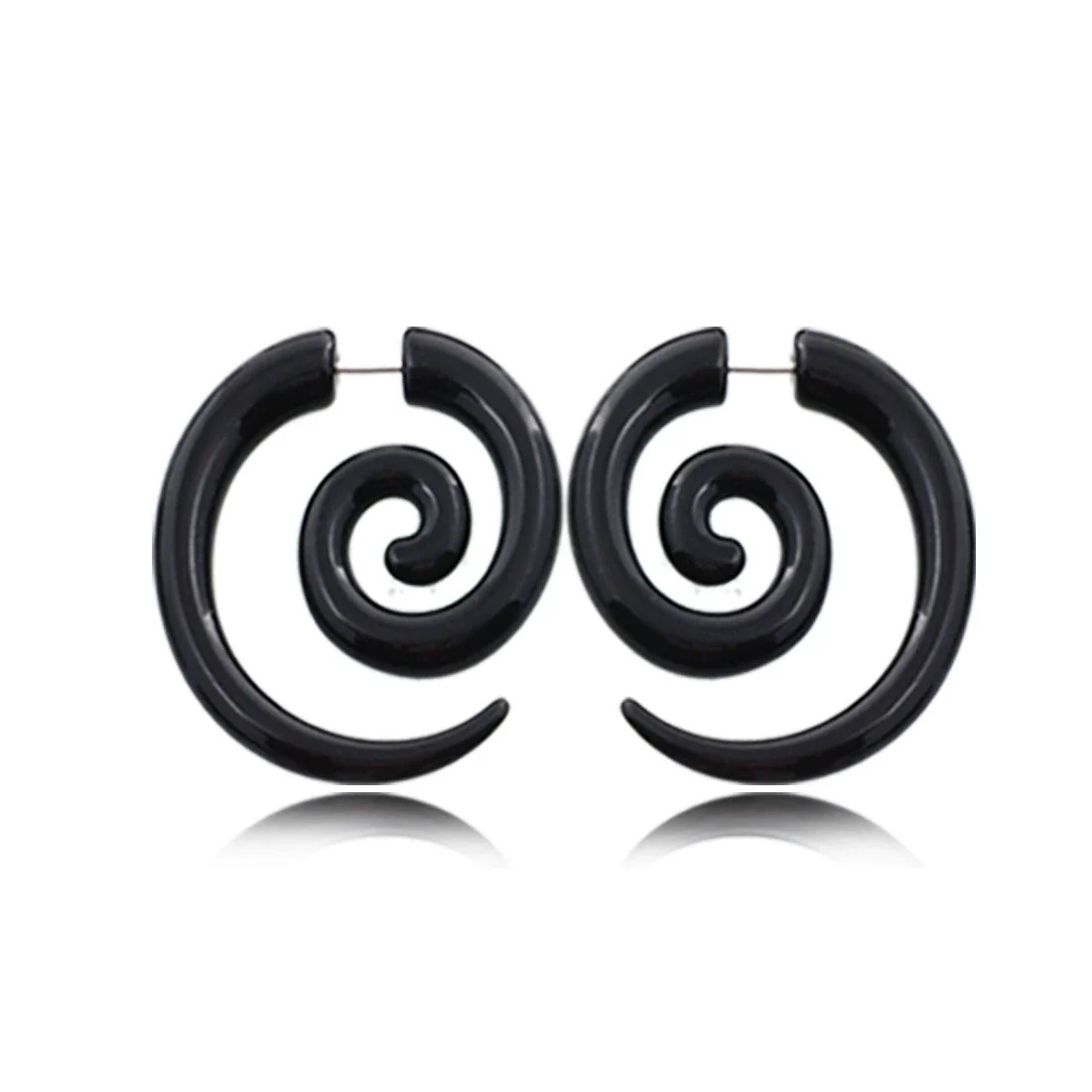 Acrylic Hiphop Earrings With Love Water Drops Bells Heart Pattern And Polishing Treatment - Image 18