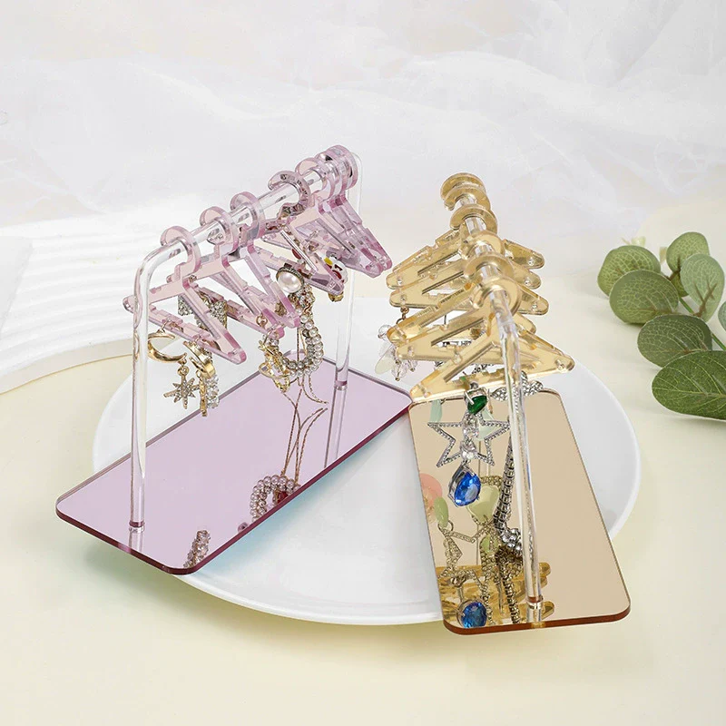 Acrylic Jewelry Stand Props Storage Rack With Human Shape For Highend Earrings And Silver Jewelry