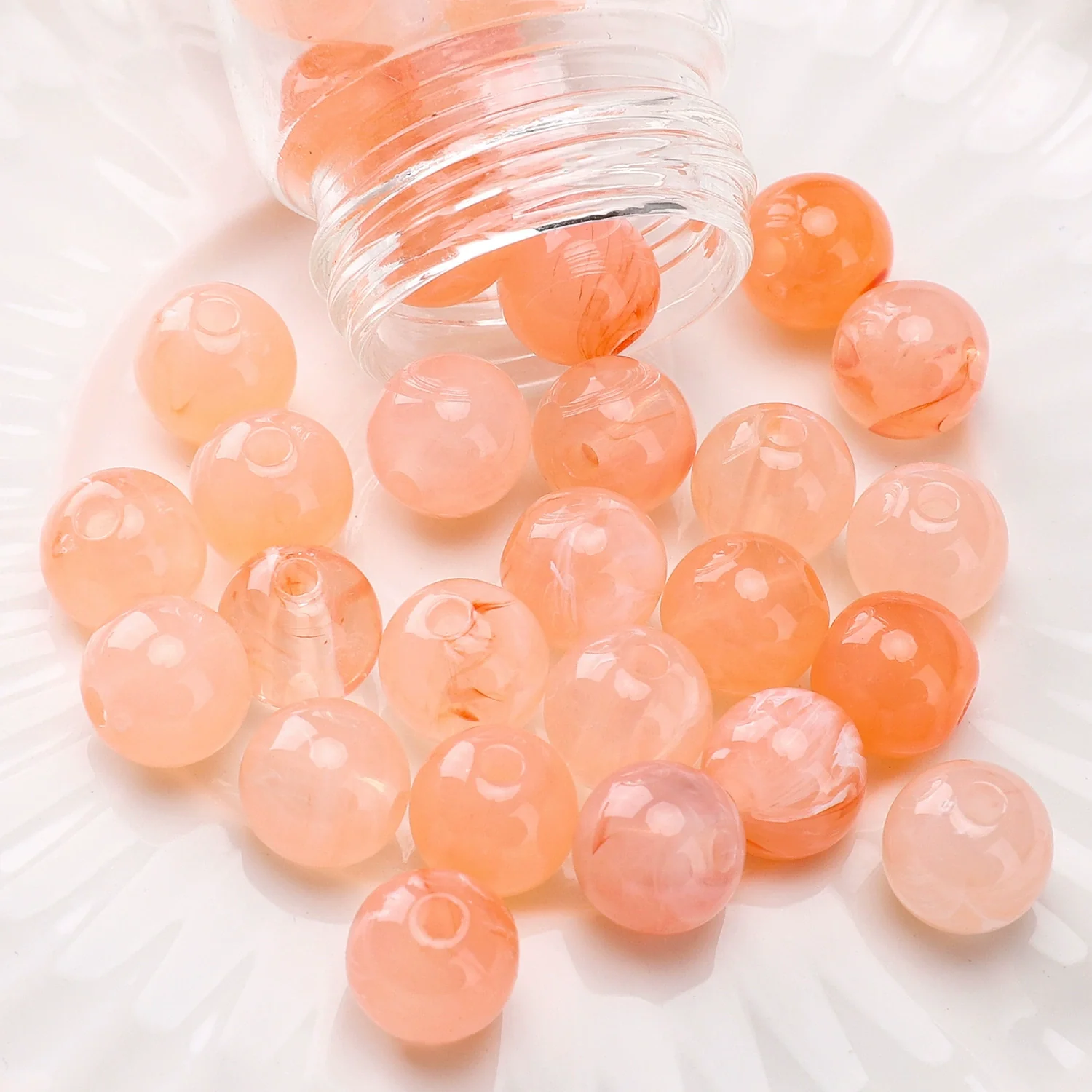 Acrylic Round Beads Handmade Jewelry Accessories Bracelet Mobile Phone Chain - Image 13