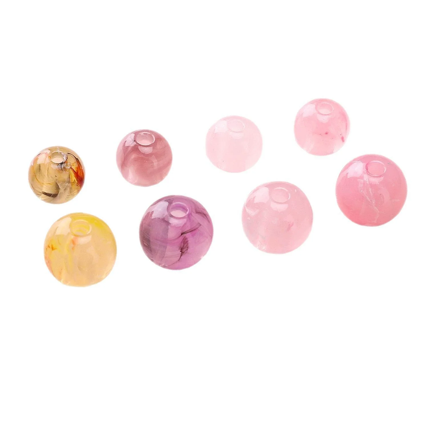 Acrylic Round Beads Handmade Jewelry Accessories Bracelet Mobile Phone Chain - Image 5