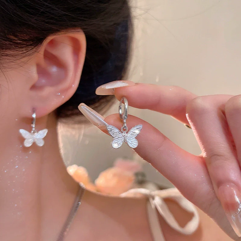 Allmatch Alloy Butterfly Insect Style Electroplating Women's Earrings