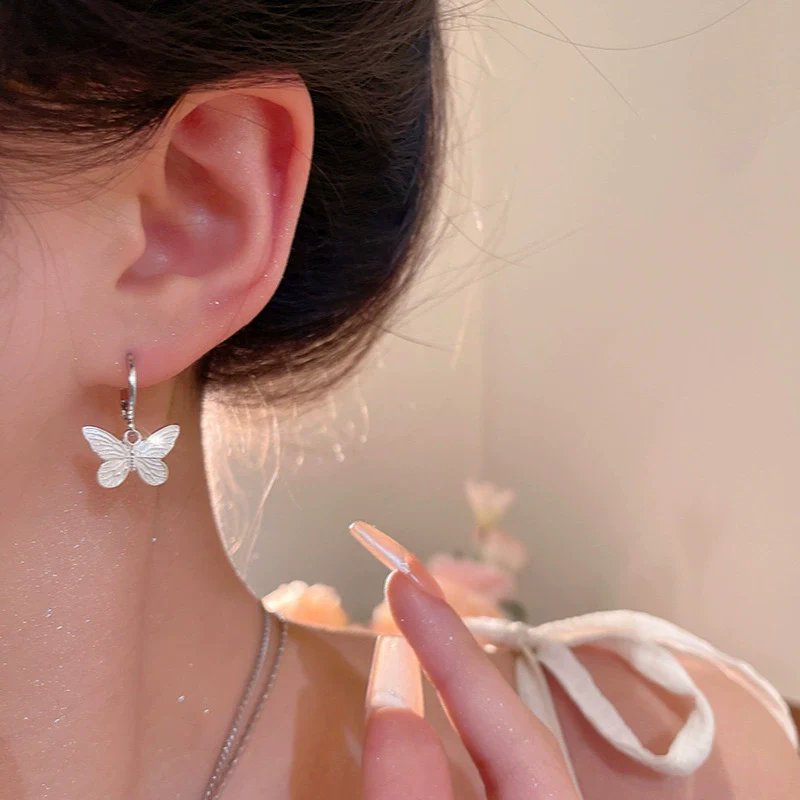 Allmatch Alloy Butterfly Insect Style Electroplating Women's Earrings - Image 2
