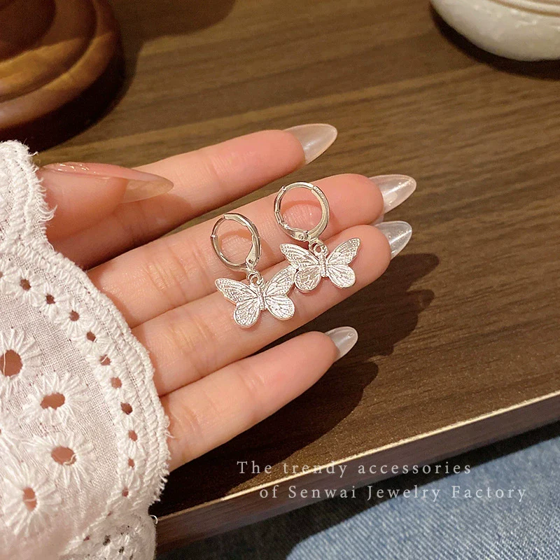 Allmatch Alloy Butterfly Insect Style Electroplating Women's Earrings - Image 5