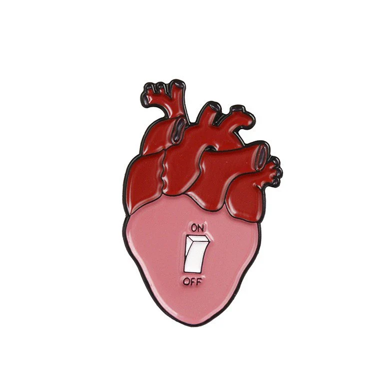 Allmatch Alloy Heartshaped Ocean Series Cartoon Cute Brooch Jewelry With Electroplating - Image 12