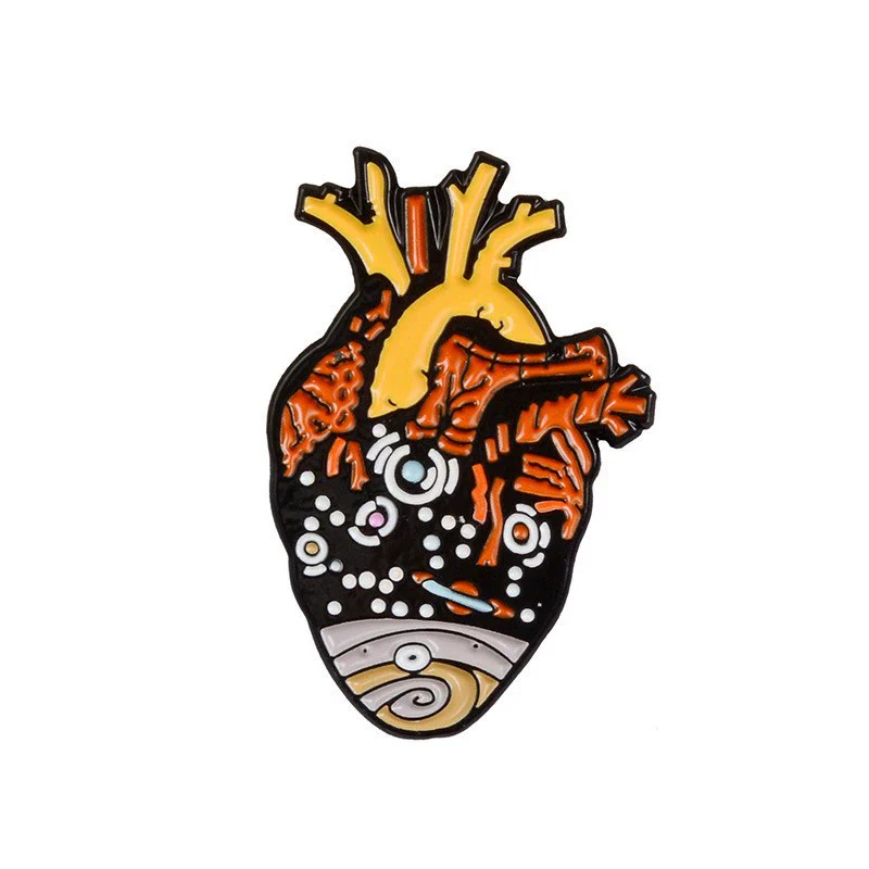 Allmatch Alloy Heartshaped Ocean Series Cartoon Cute Brooch Jewelry With Electroplating - Image 14