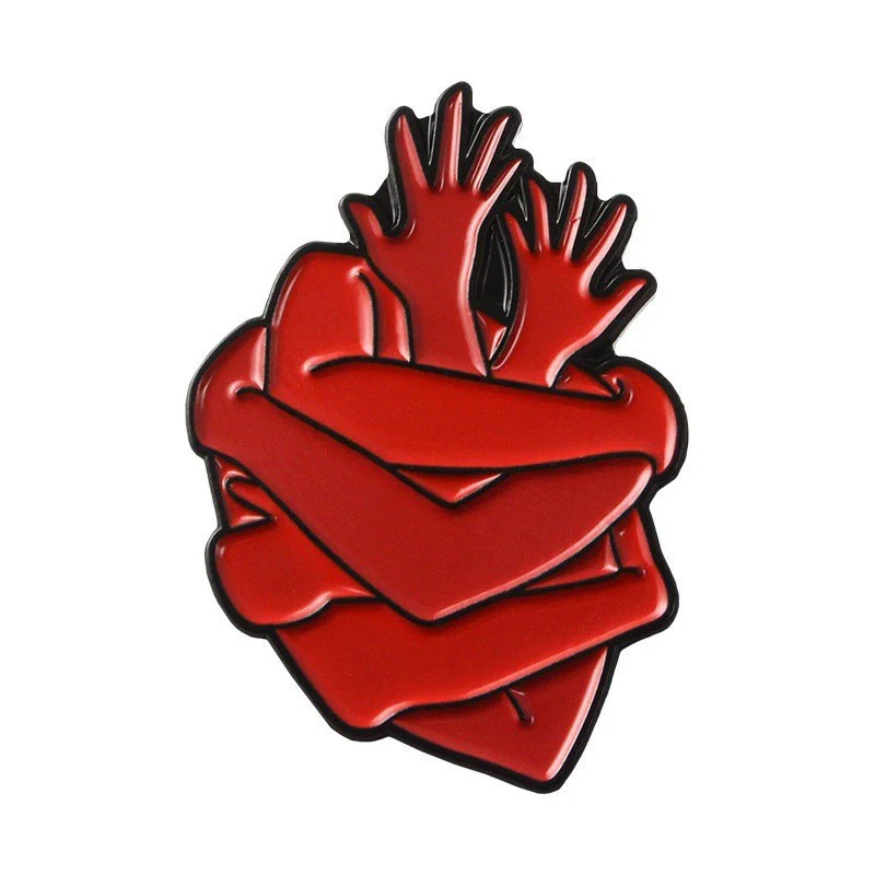 Allmatch Alloy Heartshaped Ocean Series Cartoon Cute Brooch Jewelry With Electroplating - Image 8