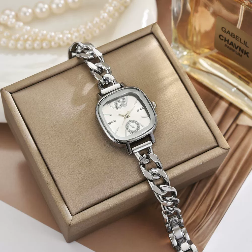 Allmatch Purple Aurora Dial Square Bracelet Watch For Students Alloy Material Fashion Style - Image 11