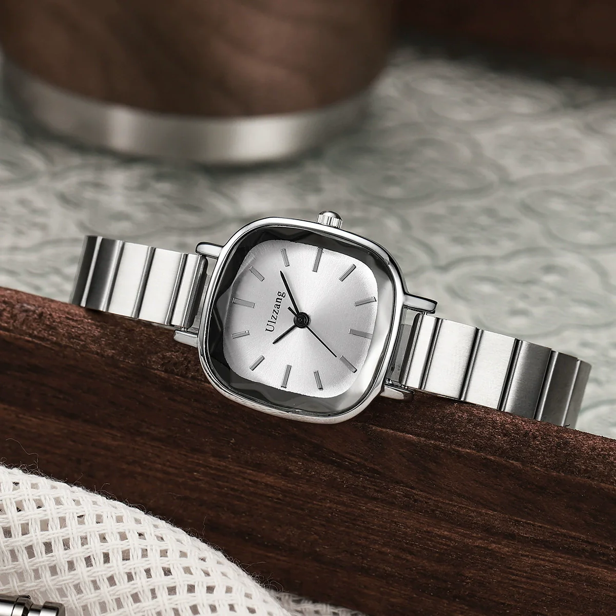Allmatch Purple Aurora Dial Square Bracelet Watch For Students Alloy Material Fashion Style - Image 14