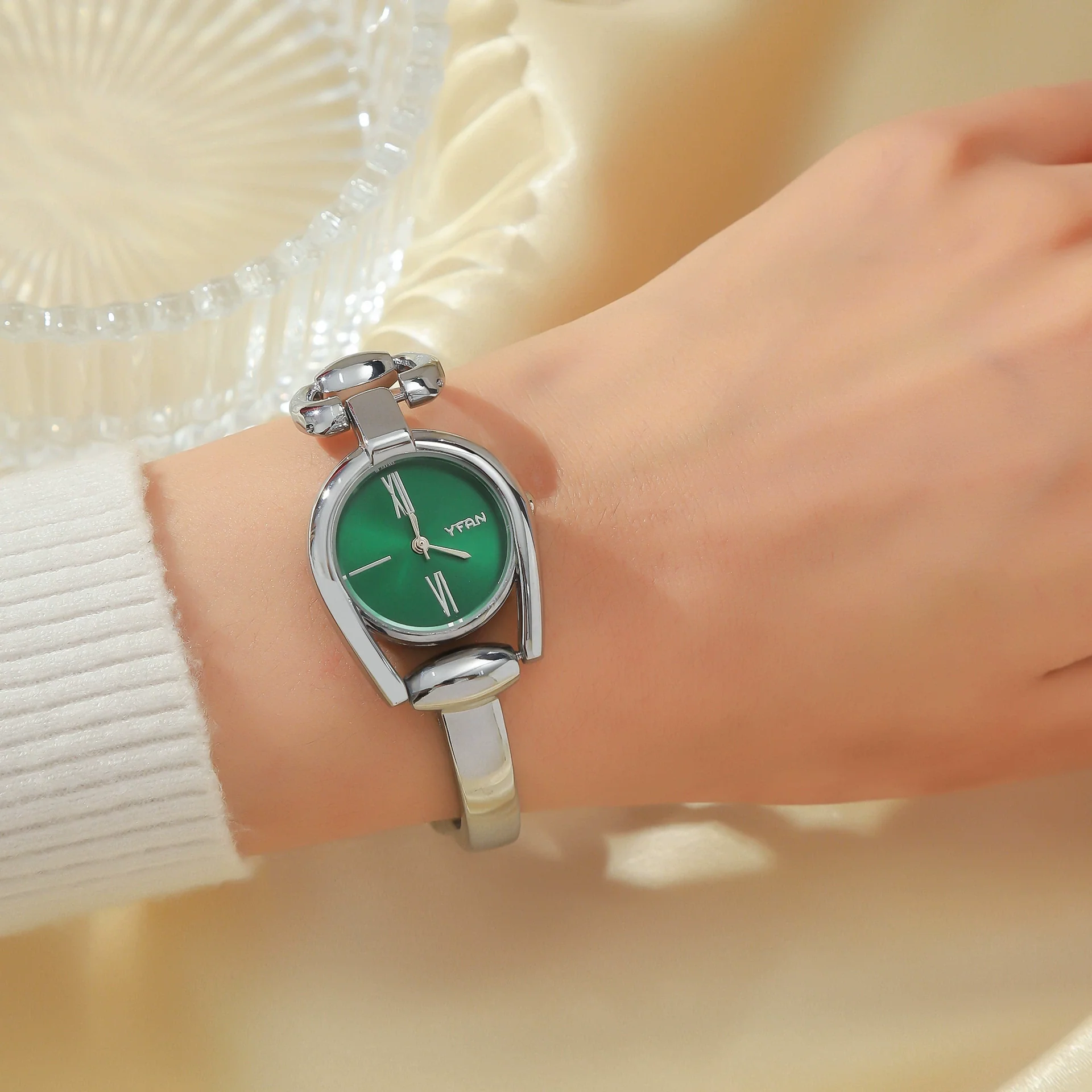 Allmatch Purple Aurora Dial Square Bracelet Watch For Students Alloy Material Fashion Style - Image 19