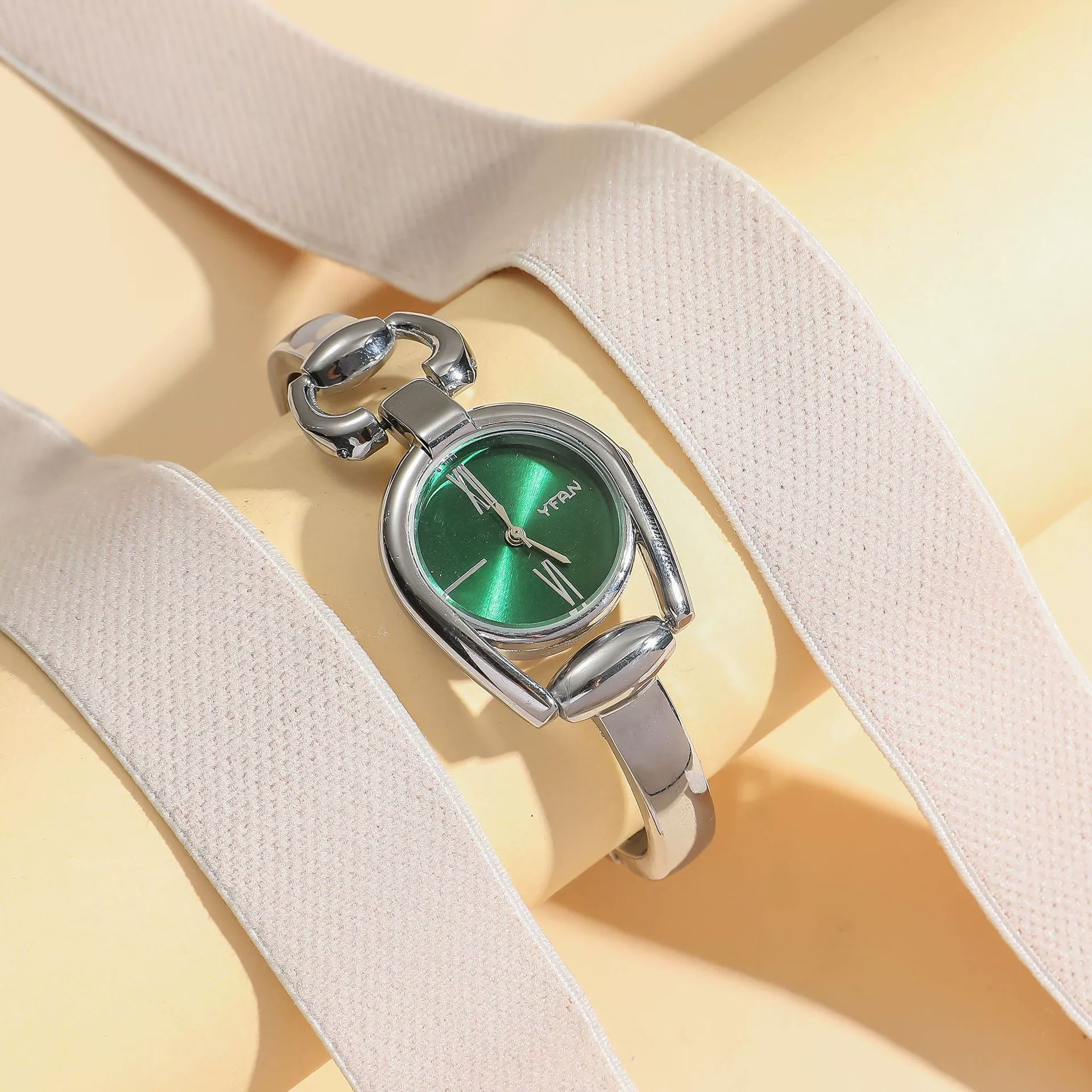 Allmatch Purple Aurora Dial Square Bracelet Watch For Students Alloy Material Fashion Style - Image 5
