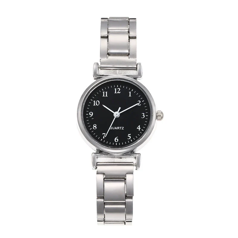 Allmatch Quartz Watch Alloy Case Steel Strip Strap Stainless Steel Clasp Round Dial Small Fresh Style - Image 3