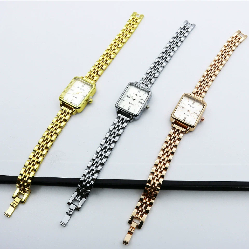 Alloy And Stainless Steel Square Casual Women's Bracelet Watch - Image 4