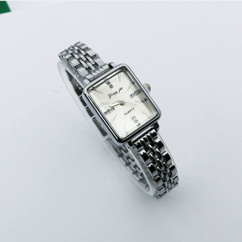 Alloy And Stainless Steel Square Casual Women's Bracelet Watch - Image 6