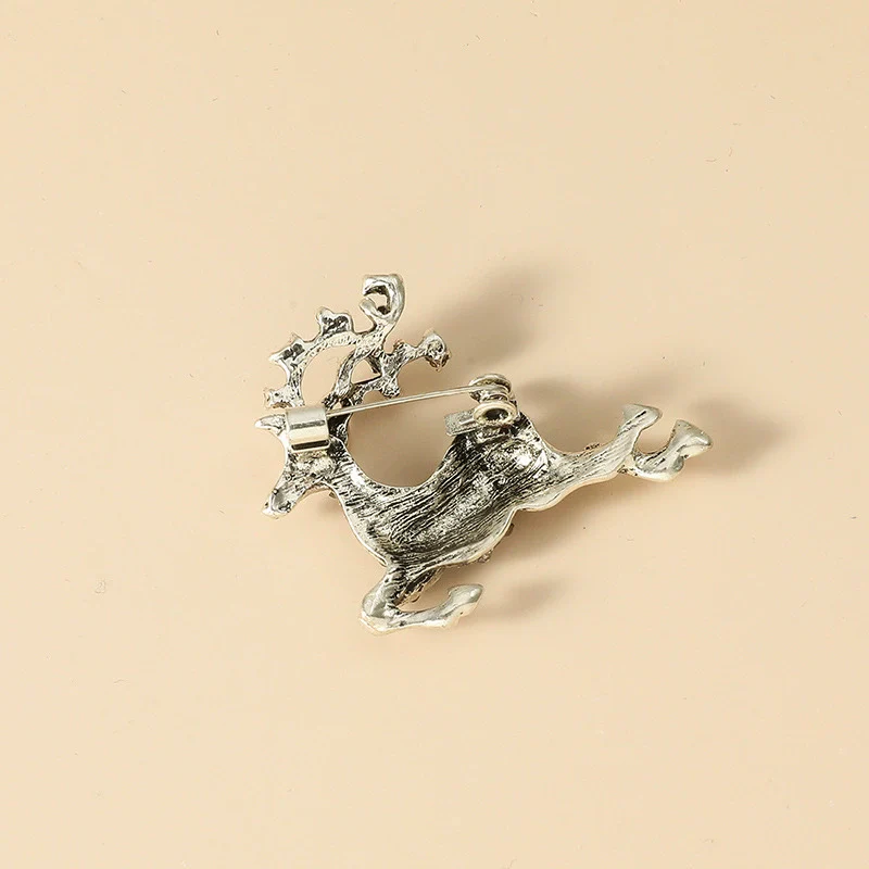 Alloy Animal Deer Diamond Brooch For Women - Image 3