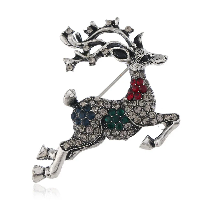 Alloy Animal Deer Diamond Brooch For Women - Image 7