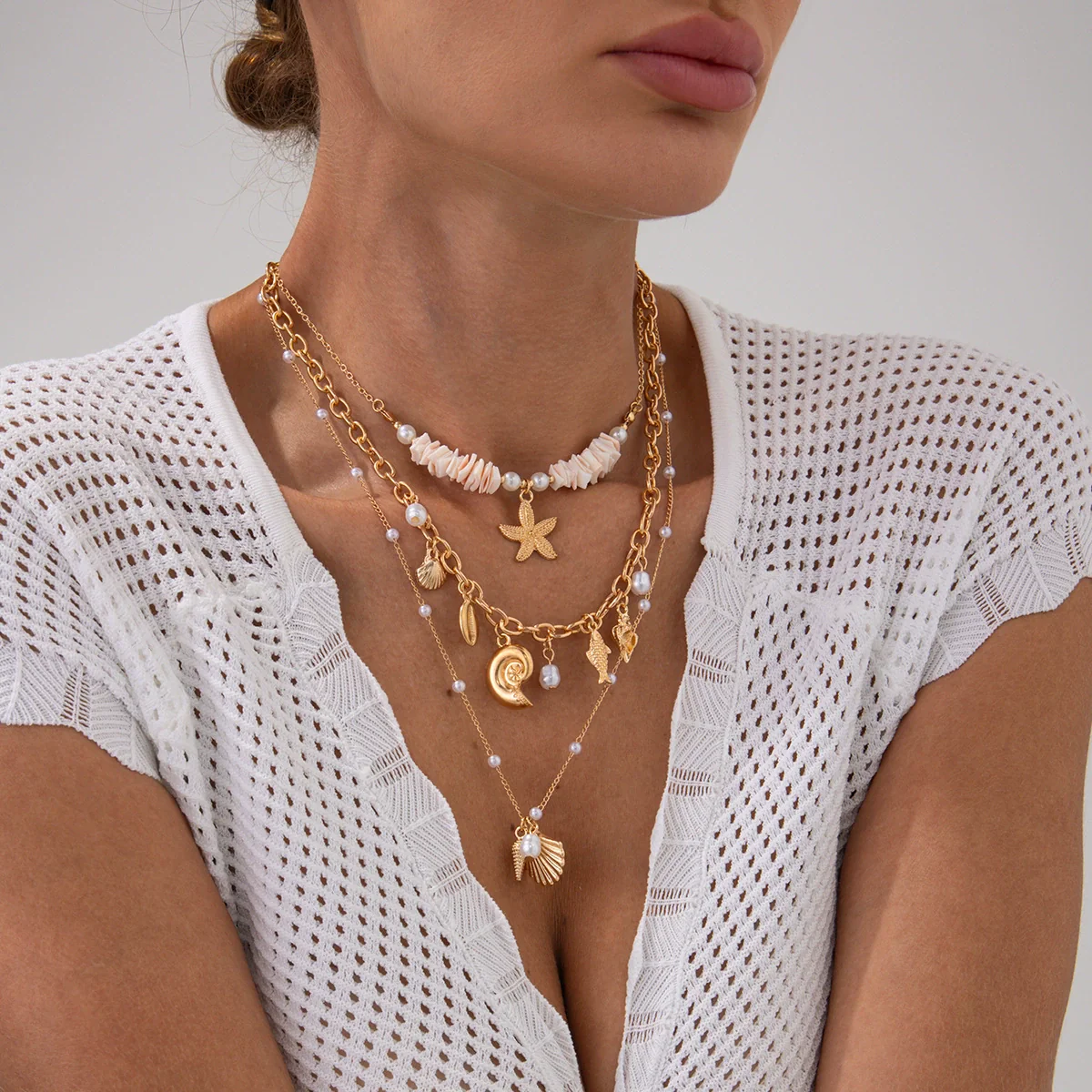 Alloy Animal Zodiac Geometric Style Electroplated Pendant Necklace For Women - Image 2