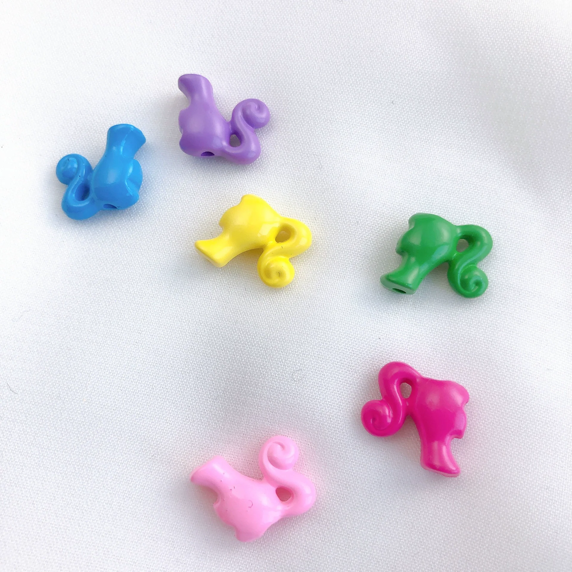 Alloy Baking Varnish Candy Color Cartoon Character Style Beaded Handmade Jewelry Material Necklace Bracelet Mobile Phone Chain - Image 2