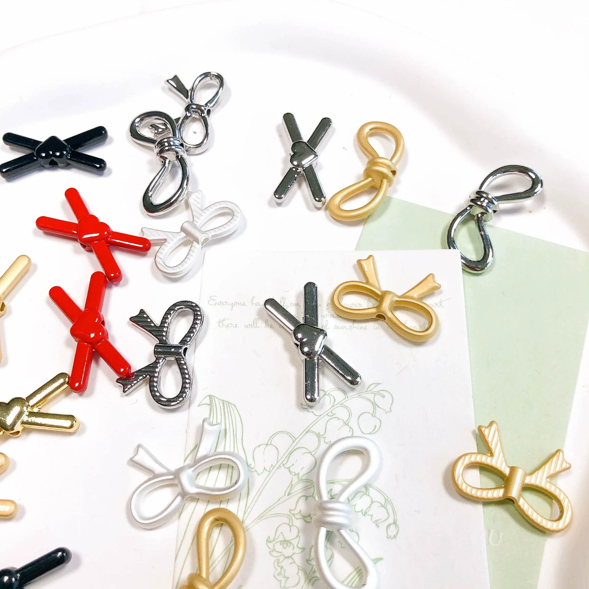 Alloy Bow Hair Accessories Hairpin Love Style Jewelry Accessories - Image 2
