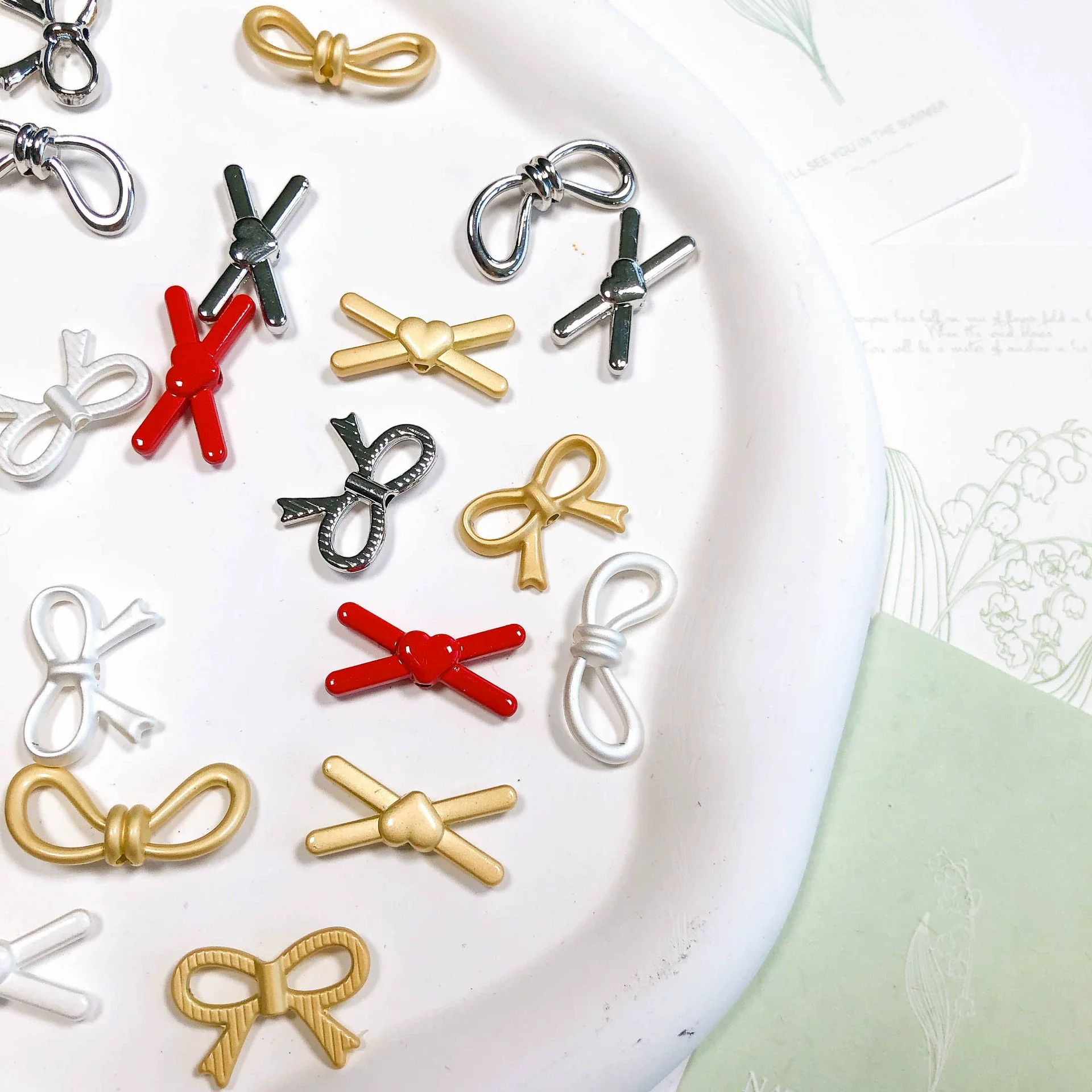 Alloy Bow Hair Accessories Hairpin Love Style Jewelry Accessories - Image 3