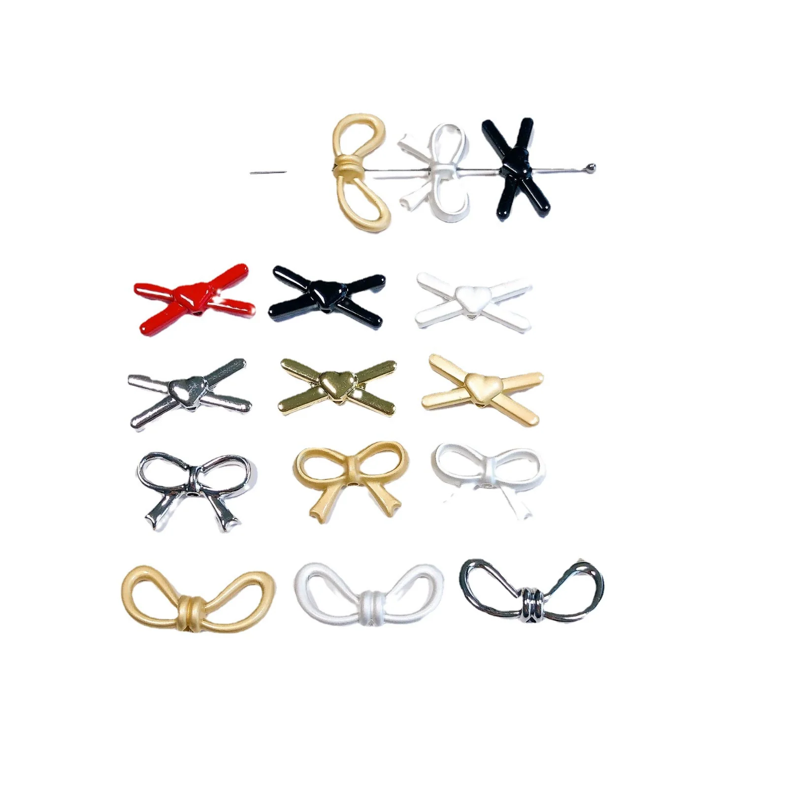 Alloy Bow Hair Accessories Hairpin Love Style Jewelry Accessories - Image 4