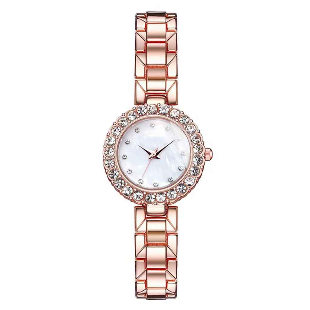 Alloy Bracelet Rhinestone Twopiece Fashion Watches For Men And Women Students - Image 6
