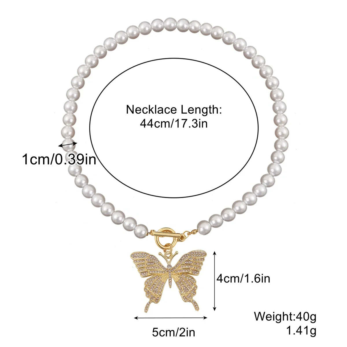 Alloy Butterfly Women's Collarbone Necklace With Electroplating Treatment - Image 5