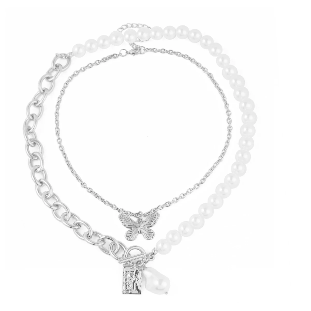 Alloy Butterfly Women's Collarbone Necklace With Electroplating Treatment - Image 6