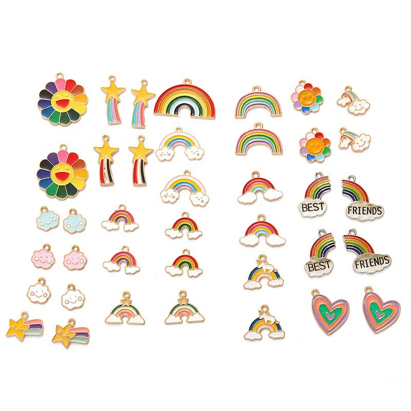 Alloy Cartoon Dripping Oil Handmade Pendant Earrings Jewelry Mobile Phone Shell Accessories Wholesale - Image 5