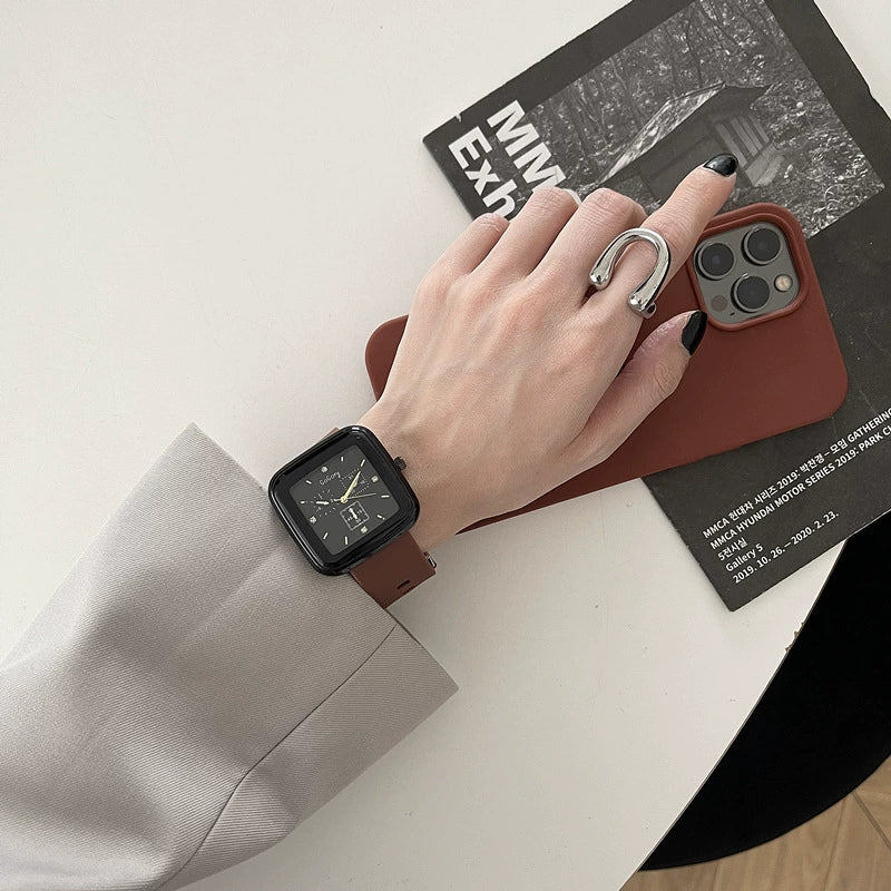 Alloy Case Casual Style Square Dial Quartz Watch For Teenagers And Middle School Students - Image 4