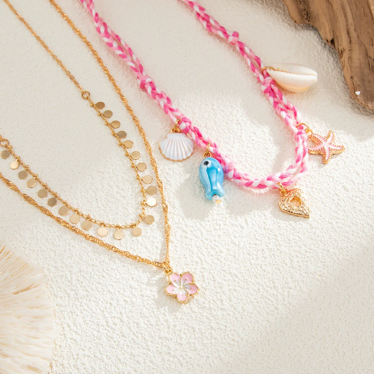 Alloy Ceramic Animal Zodiac Sweet Style Electroplated Pendant Necklace - Image 3