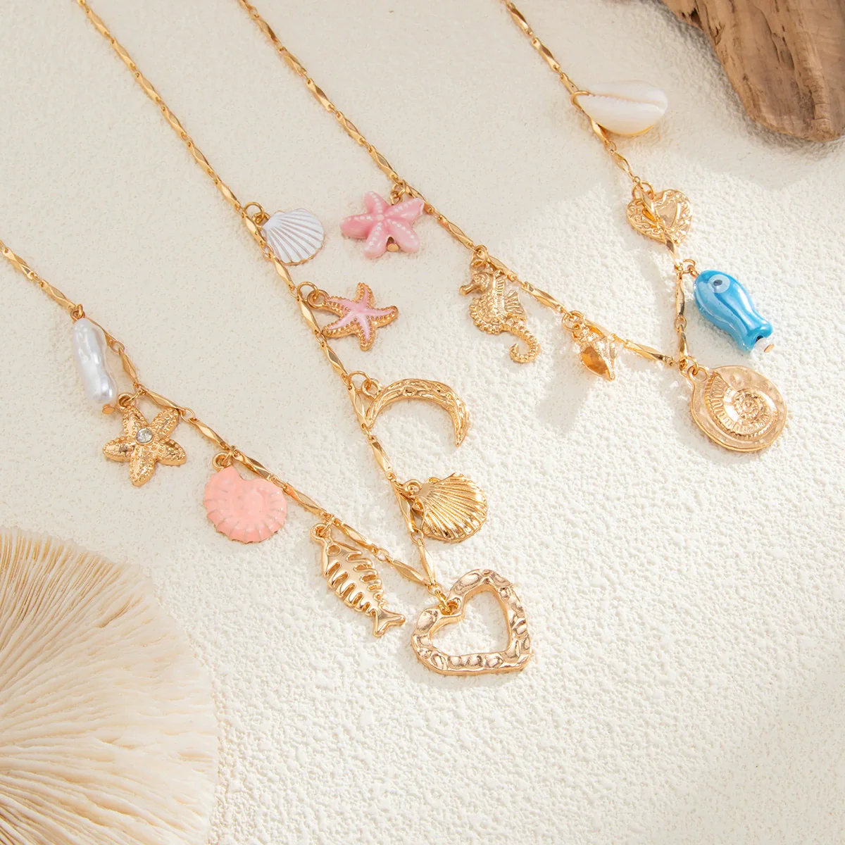 Alloy Ceramic Animal Zodiac Sweet Style Electroplated Pendant Necklace - Image 4