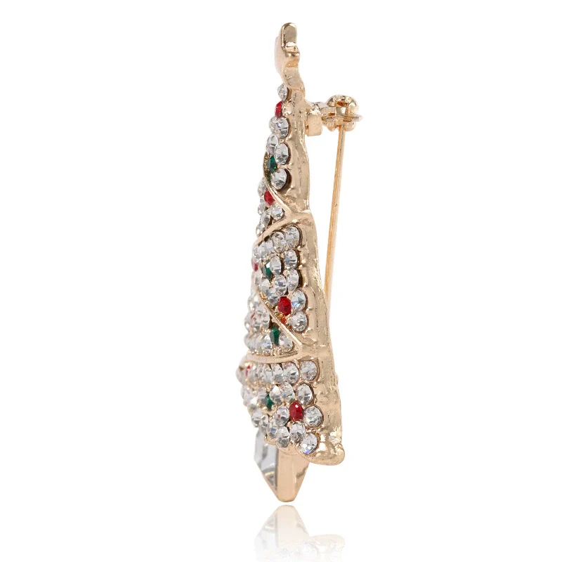 Alloy Christmas Tree Brooch Electroplated For Women - Image 2