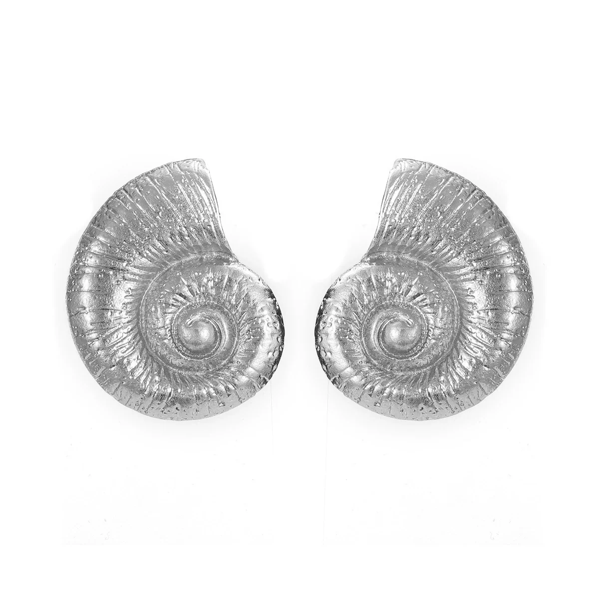 Alloy Conch Earrings Geometric Style Electroplating For Women - Image 6