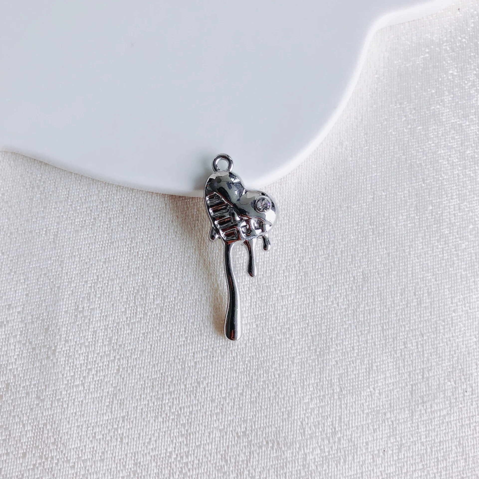 Alloy Electroplated Fresh Asymmetric Onepiece Lollipop Branch Earrings Jewelry Accessories - Image 7