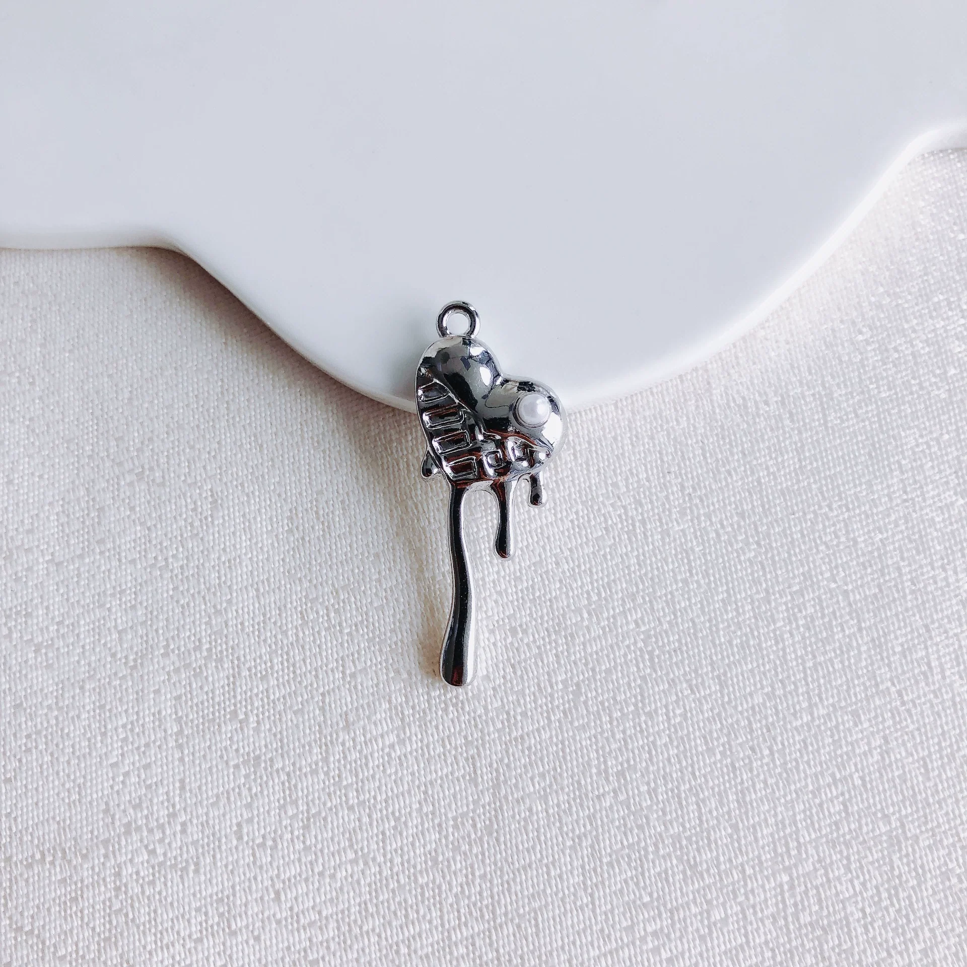 Alloy Electroplated Fresh Asymmetric Onepiece Lollipop Branch Earrings Jewelry Accessories - Image 8