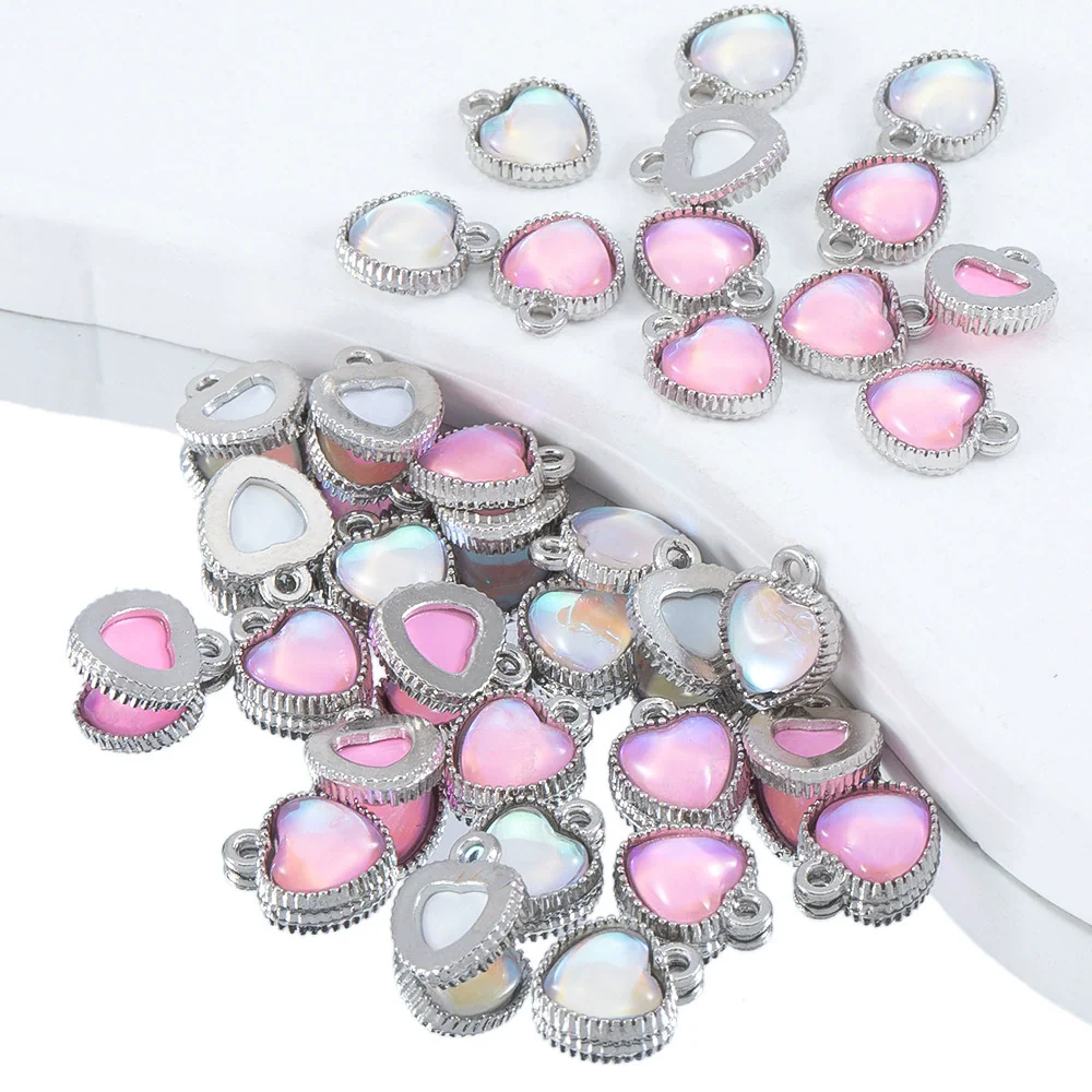 Alloy Fairy Pink Love Pendant Jewelry Accessories Electroplated - Image 3