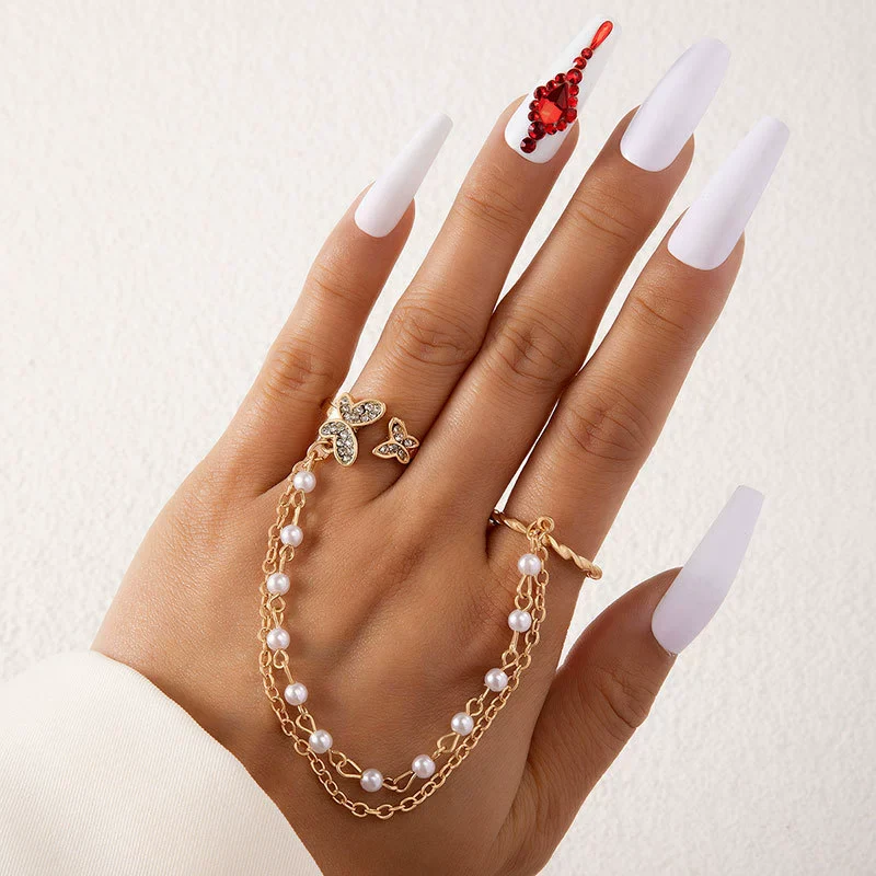 Alloy Fashion Geometric Cut Out Carved Ring Jewelry - Image 4